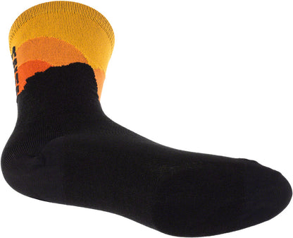 NEW Salsa Dawn Patrol Sock - 8 inch, Black, Orange, Small/ Medium