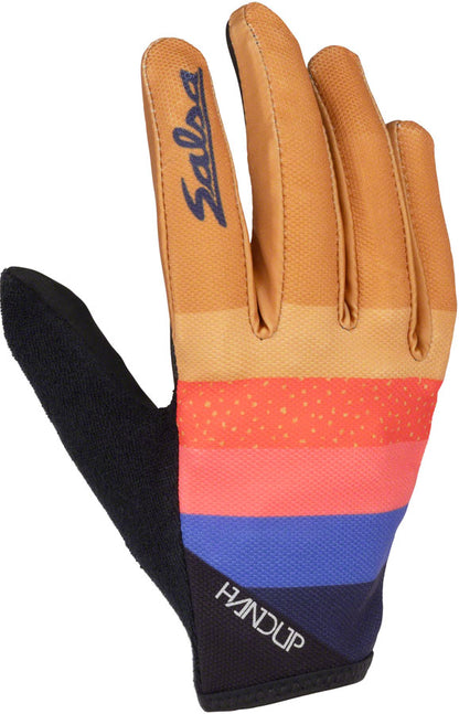 NEW Salsa Team Polytone Handup Gloves - Goldenrod, Black, w/ Stripes, Small