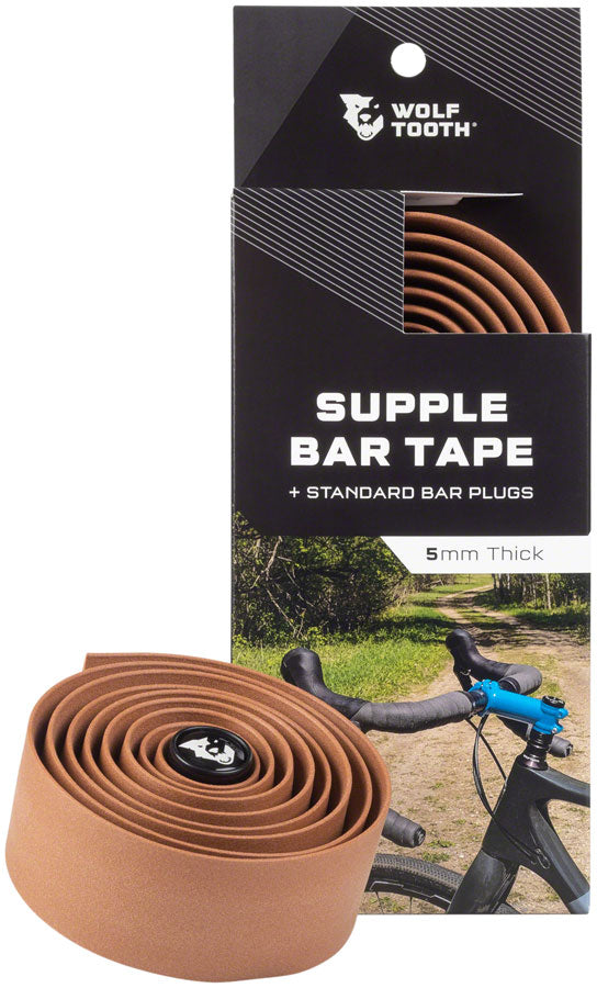 NEW Wolf Tooth Supple Bar Tape - Brown