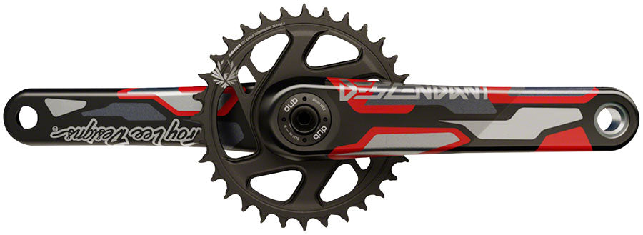 NEW TruVativ Troy Lee Designs CoLab Descendant Crankset 170mm, Red