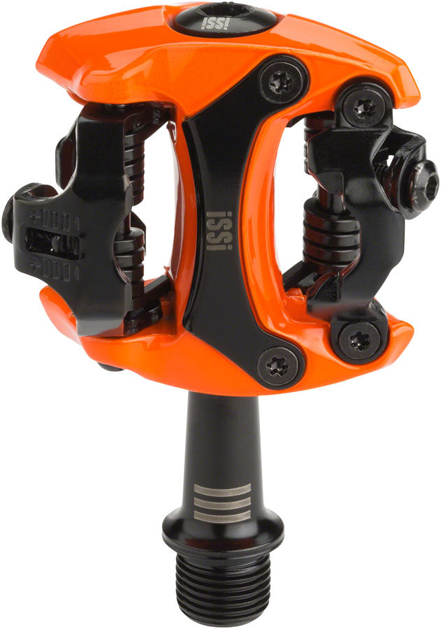 NEW iSSi Flash III Pedals - Dual Sided Clipless, Aluminum, 9/16", Orange