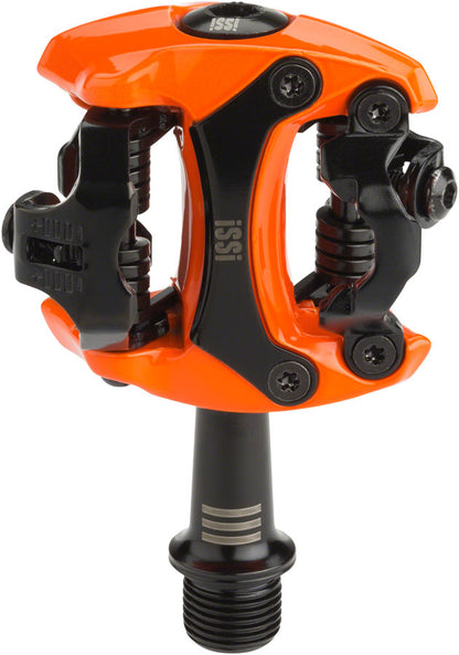 NEW iSSi Flash III Pedals - Dual Sided Clipless, Aluminum, 9/16", Orange - Around the Cycle