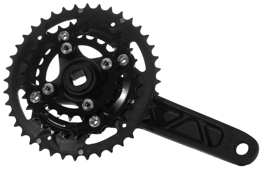 NEW Samox X3s Crankset - 175mm 9-10 Speed 40/30/22t 104/64bcd JIS Square Taper Black