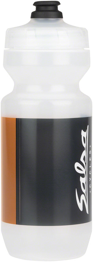 NEW Salsa Latitude Purist Water Bottle - Clear, Black, White, w/ Stripes, 22oz - Around the Cycle