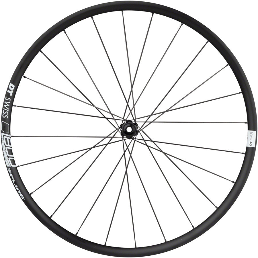 NEW DT Swiss C 1800 Spline Front Wheel - 700, 12 x 100mm, Center-Lock, Black - Around the Cycle