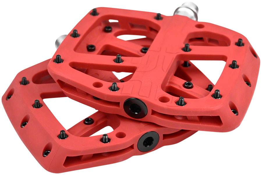 NEW e*thirteen Base Pedals - Platform, Composite, 9/16", Red