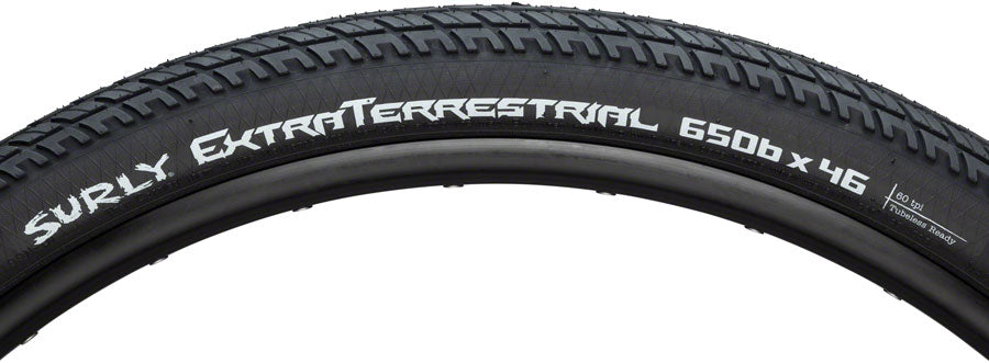 NEW Surly ExtraTerrestrial Tire Surly ExtraTerrestrial Tire - 650b x 46, Tubeless, Folding, Black, 60tpi