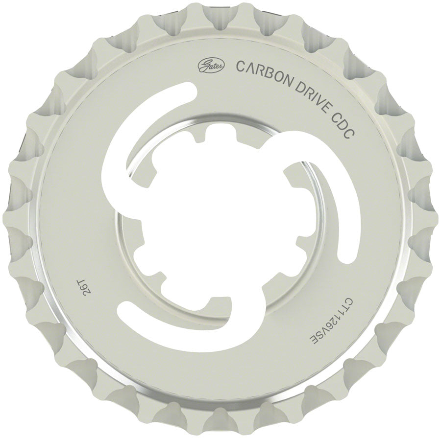 NEW Gates Carbon Drive CDC CenterTrack Rear Sprocket for Enviolo - 26t, Silver - Around the Cycle