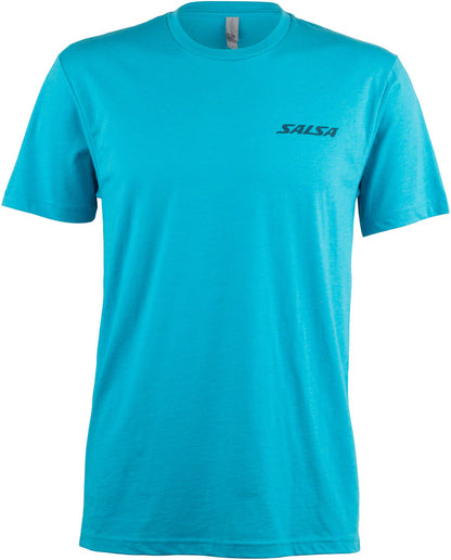 NEW Salsa Men's Summit T-Shirt - Light Blue, Small - Around the Cycle
