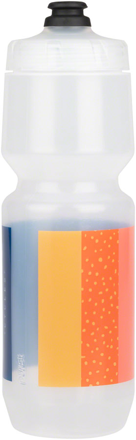 NEW Salsa Team Polytone Purist Water Bottle - Clear, Dark Blue, Blue, w/ Stripes, 26oz - Around the Cycle