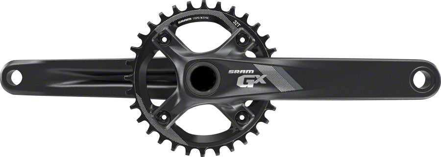 NEW SRAM GX 1000 Fat Bike Crankset SRAM GX 1000 Fat Bike Crankset - 175mm, 10/11-Speed, 30t, 94 BCD, GXP Spindle Interface, Black