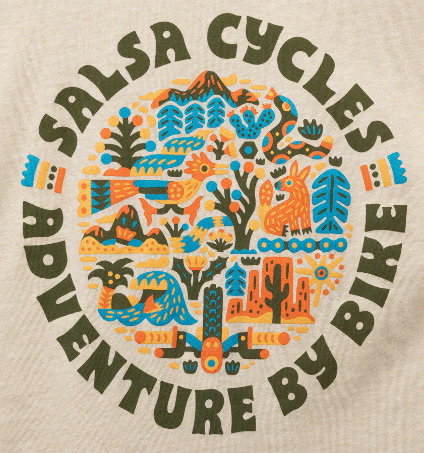 NEW Salsa Planet Wild Women's T-Shirt - Natural, Small