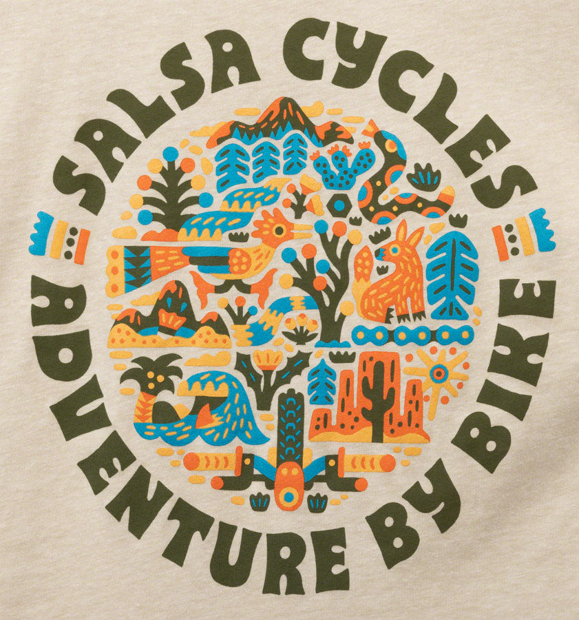 NEW Salsa Planet Wild Women's T-Shirt - Natural, 2X-Large