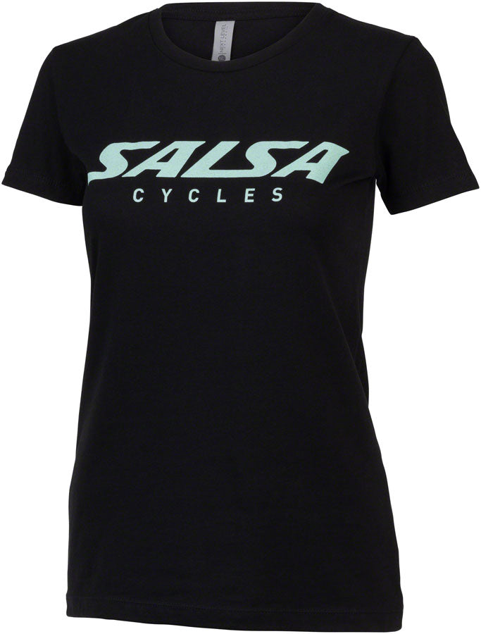 NEW Salsa Block Women's T-Shirt - Black, Grey/Blue, Small