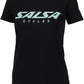 NEW Salsa Block Women's T-Shirt - Black, Grey/Blue, Large