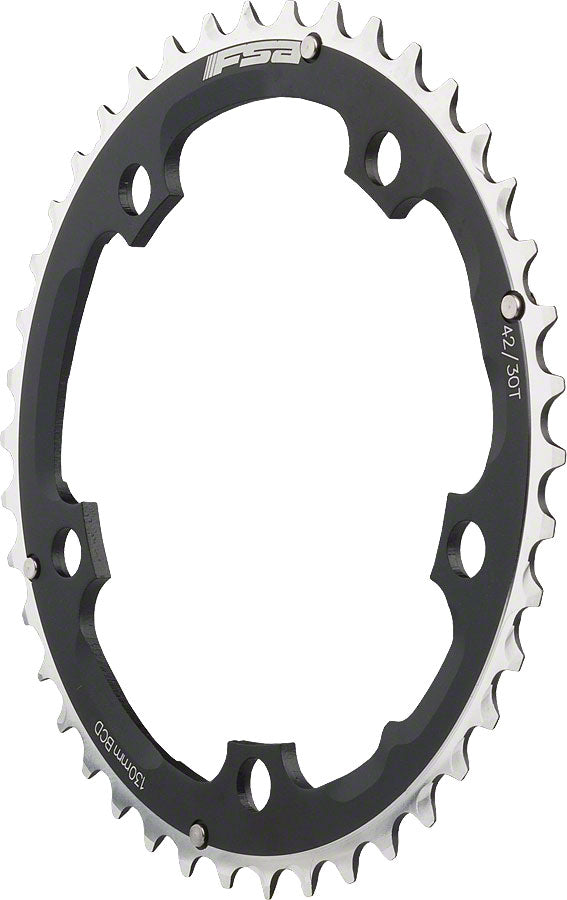 NEW FSA Pro Road S9/C10 42t Triple Middle Chainring, Black