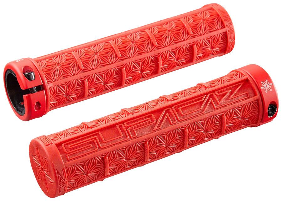 NEW Supacaz, Grizips Classic, Grips, 135mm, Red, Pair