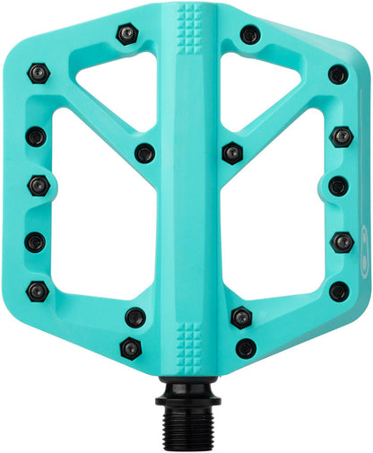 NEW Crank Brothers Stamp 1 Pedals - Platform Composite 9/16 Turquoise Large - Around the Cycle
