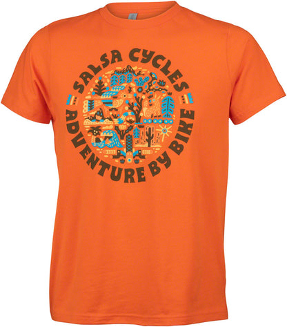 NEW Salsa Planet Wild Kids T-Shirt - Orange, Small