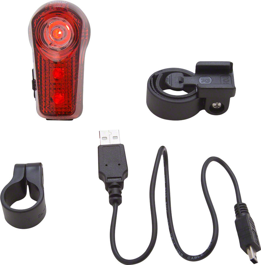 NEW Planet Bike Superflash USB-Rechargeable Tail Light: Red/Black