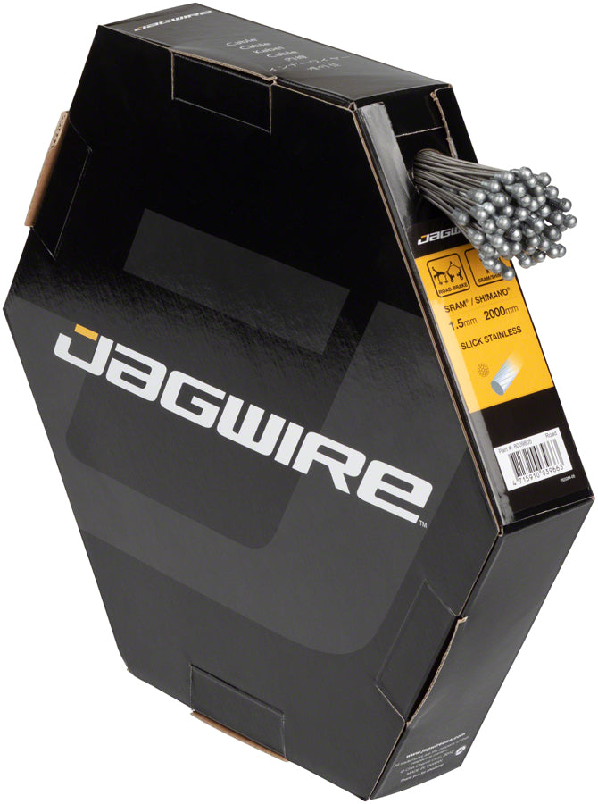 NEW Jagwire Sport Brake Cable 1.5x2000mm Slick Stainless SRAM/Shimano Road, Box of 100