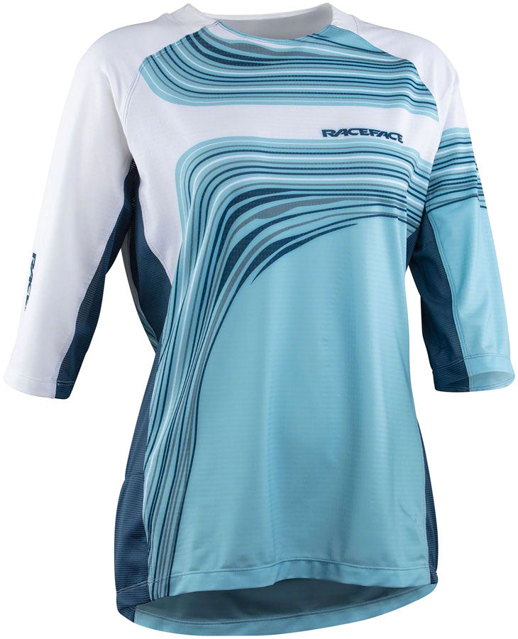 NEW RaceFace Khyber Jersey - Sky, 3/4 Sleeve, Women's, Small - Around the Cycle