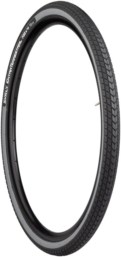 NEW Surly ExtraTerrestrial Tire Surly ExtraTerrestrial Tire - 700 x 41, Tubeless, Folding, Black/Slate, 60tpi