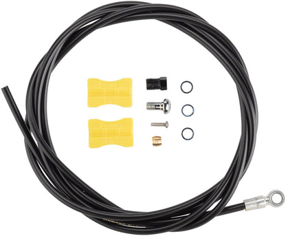 NEW Shimano SM-BH90-SBM High Pressure Disc Brake Hose Kit - Corrosion-Resistant Banjo, 2000mm, Black - Around the Cycle