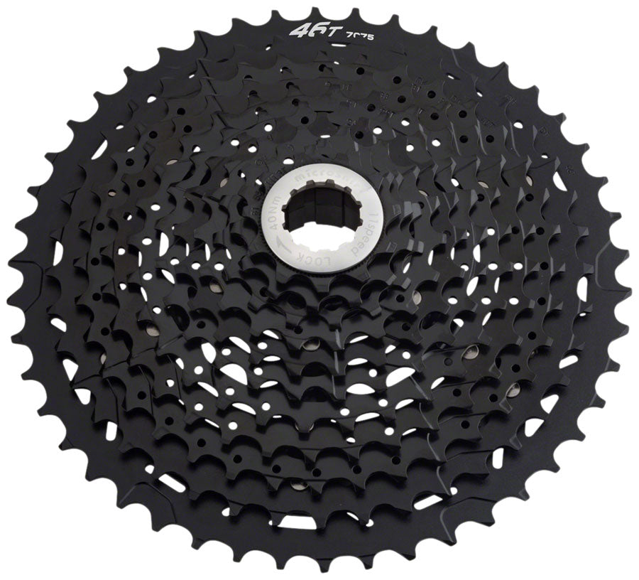 NEW microSHIFT G11 Cassette - 11 Speed, 11-46T, Alloy Spider, Black, ED Coated