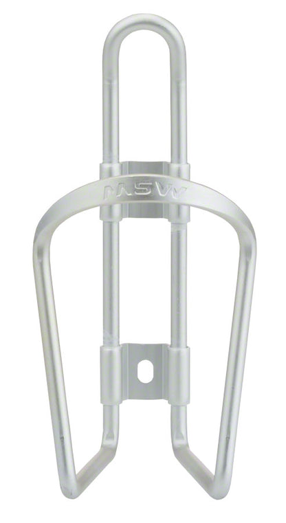 NEW MSW AC-100 Basic Water Bottle Cage: Silver - Around the Cycle