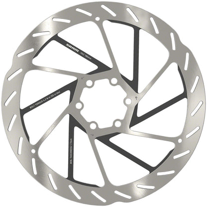 NEW SRAM HS2 Disc Brake Rotor - 180mm, 6-Bolt, Rounded, Silver/Black