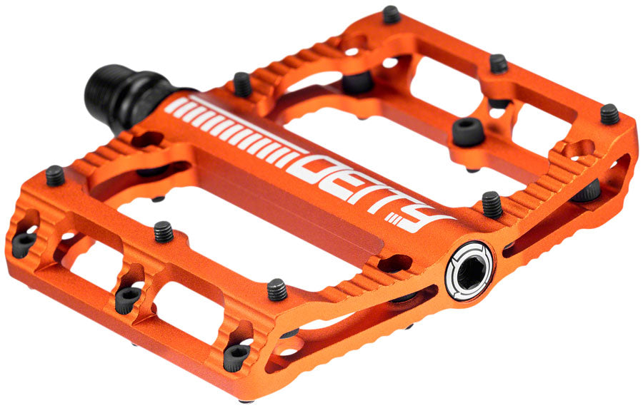 NEW Deity Black Kat Pedals - Platform Aluminum 9/16 Orange