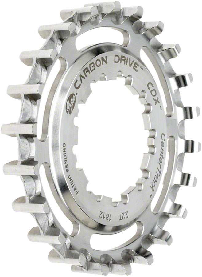 NEW Gates Carbon Drive CDX CenterTrack Freehub 9-Spline Rear Sprocket - 24t, Shimano 9-Spline, Silver - Around the Cycle