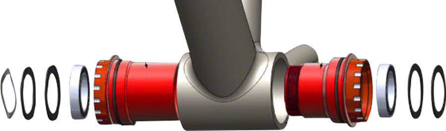 NEW Wheels Manufacturing PressFit 30 to Shimano Bottom Bracket with ABEC-3 Bearings Black Cups