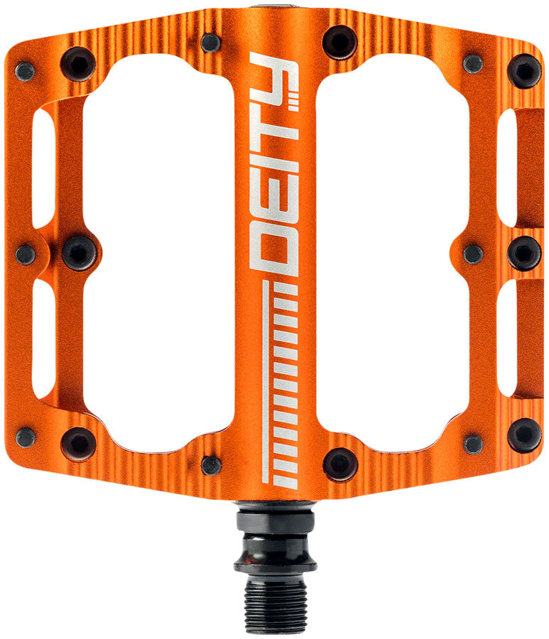 NEW Deity Black Kat Pedals - Platform Aluminum 9/16 Orange