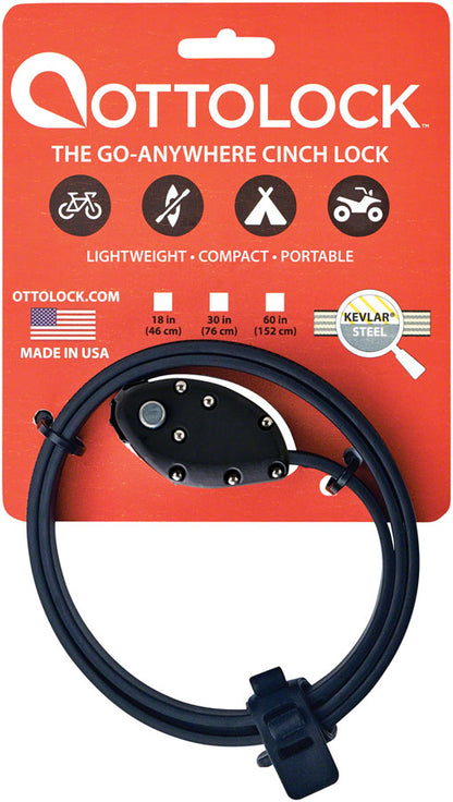 NEW OTTOLOCK Cinch Lock: 30", Stealth Black