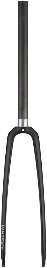 NEW Whisky Parts Co. No.7 Plus Road Fork WHISKY No.7 RD+ Fork - QR, 1-1/8" Straight Carbon Steerer, Mid Reach Rim Brake, Matte Black - Around the Cycle