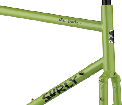 NEW Surly Disc Trucker Frameset - Pea Lime Soup 700 Touring Frame - Around the Cycle