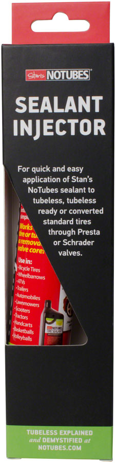 NEW Stan's NoTubes Tire Sealant Injector Syringe - Presta Schrader