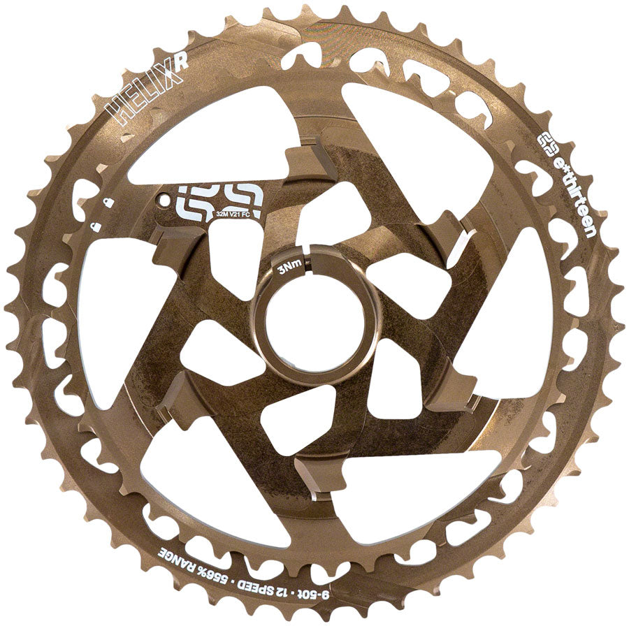 NEW e*thirteen Helix R Aluminum Cluster - 12-Speed, 42-50t, Bronze - Around the Cycle