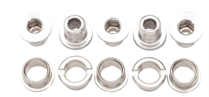 NEW Problem Solvers Double Chainring Bolts Silver Chromoly