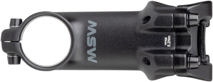 NEW MSW 17 Stem - 80mm 31.8 Clamp +/-17 1 1/8 Aluminum Black - Around the Cycle