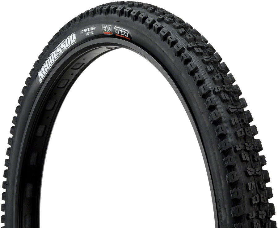 NEW Maxxis, Aggressor, Tire, 27.5''x2.50, Folding, Tubeless Ready, Dual Compound, EXO, Wide Trail, 60TPI, Black