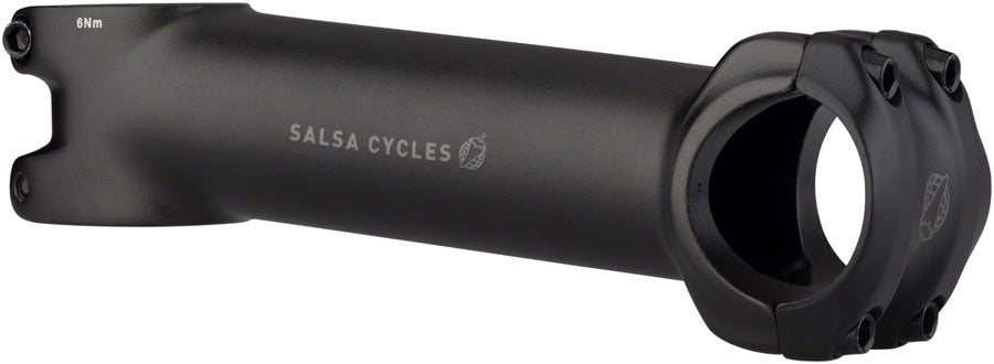 NEW Salsa Guide Stem - 130mm, 31.8 Clamp, +/-6, 1 1/8", Aluminum, Black