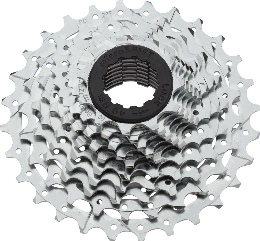 NEW microSHIFT H10 10-Speed Cassette 11-28t, Silver, Chrome Plated - Around the Cycle