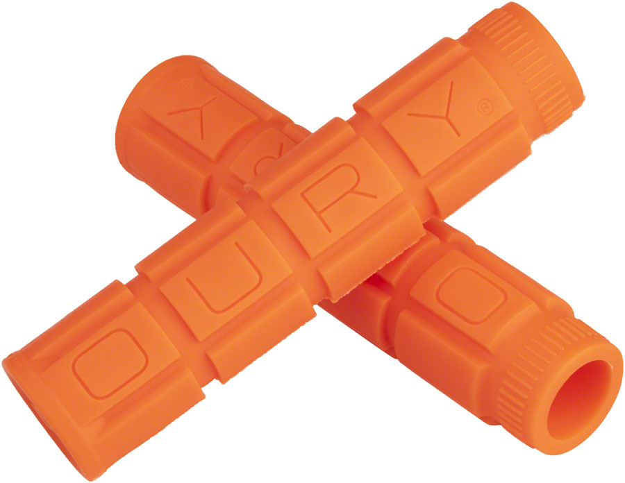 NEW Oury Single Compound V2 Grips - Graphite Oury Single Compound V2 Grips - Blaze Orange