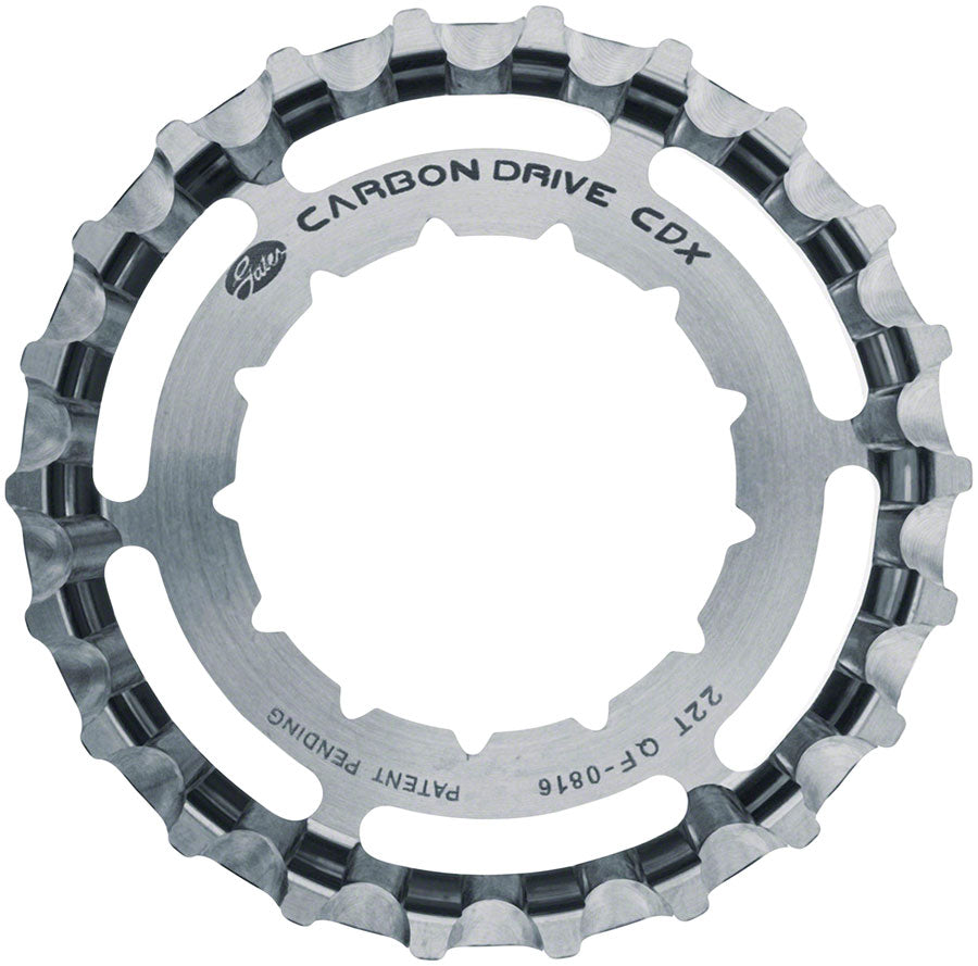 NEW Gates Carbon Drive CDX:EXP Centerlock Rear Sprocket - 22t, Rohloff Splined, Silver - Around the Cycle