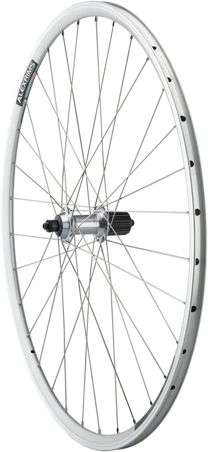 NEW Quality Wheels Tiagra/DA22 Rear Wheel - 700, QR x 130mm, Rim Brake, HG 11, Silver, Clincher