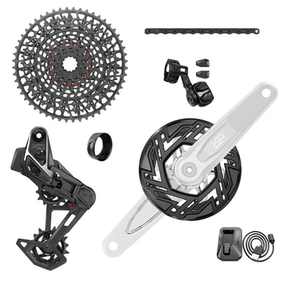NEW SRAM X0 Eagle T-Type Ebike AXS Groupset - 104BCD 36T, Derailleur, Shifter, 10-52t Cassette, Clip-On Guard, Arms not included