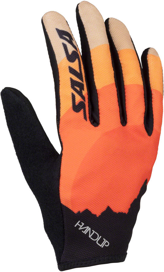 NEW Salsa Dawn Patrol Handup Gloves - Orange, Black, Large